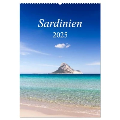 Abbildung von Sardinien (Wandkalender 2025 DIN A2 hoch), CALVENDO Monatskalender