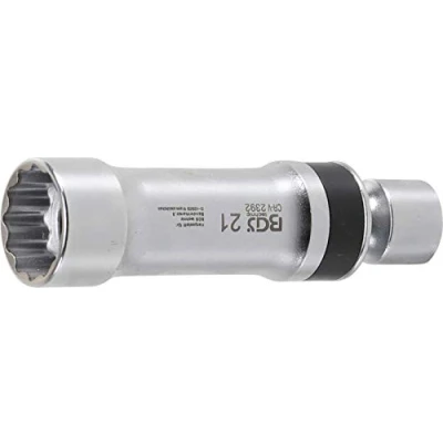 Abbildung von BGS 2392 Zündkerzen Gelenkeinsatz Zwölfkant mit Haltefeder Antrieb Innenvierkant 10 mm (3/8&quot;) SW 21