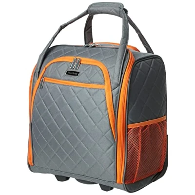 Abbildung von Rockland Melrose Handgepäck mit Rädern, Dunkelgrau, Carry On 16 Inch, Rädern