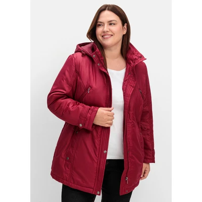 Abbildung von Sheego Outdoorjacke, Damen, Größe: 44, Weinrot