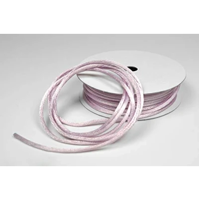 Abbildung von Creativery 50m Rolle Flechtkordel Satin 2mm (blass lila Orchidee) // Satinkordel Kordel Flechtschnur Schmuckschnur Satinschnur Zierkordel Kumihimo