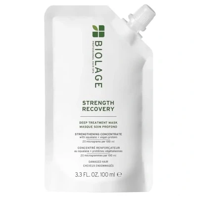 Abbildung von Biolage Professinal Hair Spa Strenght Recovery Deep Treatment Pack 100ml Behandlung für geschädigtes Haar