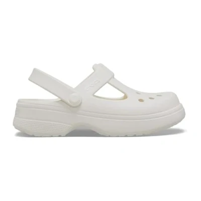 Abbildung von Crocs MARY JANE Unisex Clogs für Kinder, Größe: 27/28, Chalk Kunststoff