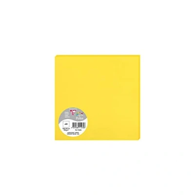 Abbildung von Clairefontaine 1123C Packung (mit 25 Karten Pollen 160 x 160mm) 210g, Sonnengelb