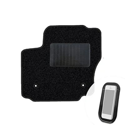 Abbildung von moto MOLTICO Fahrer Fußmatte Auto Velours Fahrerseite Autoteppiche Schwarz Fahrermatte 1 teilig passend für Ford S Max 2010 2014