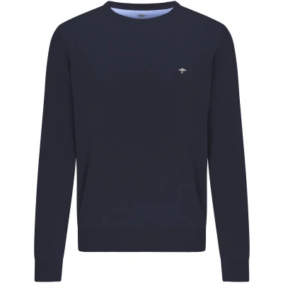 Abbildung von FYNCH HATTON Strickpullover Langarmpullover (1 tlg) mit Logostickerei