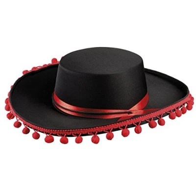 Abbildung von Boland 04264 Hut Espagnol Deluxe, Schwarz, Herren, Spanier, Torero, Stierkampf, Kopfbedeckung, Karneval, Mottoparty