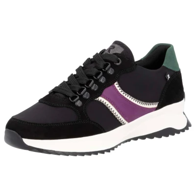 Abbildung von Rieker EVOLUTION Sneaker, Freizeitschuh, Halbschuh, Schnürschuh mit modischen Kontrastbesätzen