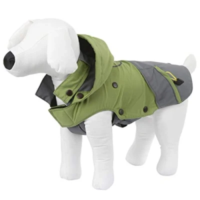 Abbildung von Kerbl Outdoor Hundemantel Vancouver, 30 cm Grün/Grau 35cm