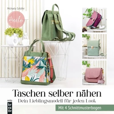 Abbildung von Taschen selber nähen: Dein Lieblingsmodell für jeden Look. Mit 4 Schnittmusterbogen. von oh meéla: Inkl. Schnittmuster. meéla (mitp Kreativ)