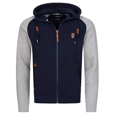 Abbildung von Indicode Jeans Arbutus Sweatjacke, Herren, Größe: XXL, Navy
