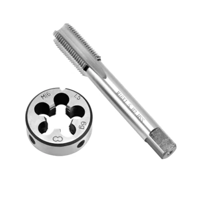Abbildung von QWORK® Gewindebohrer M16x1.5mm, und Schneideisen Set