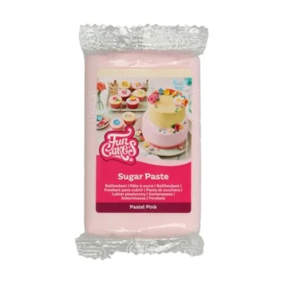 Abbildung von FunCakes Rollfondant Pastellrosa: Einfach zu verwenden, glatt, flexibel, weich und biegsam, perfekt zum Dekorieren von Kuchen, halal, koscher glutenfrei, 250 g