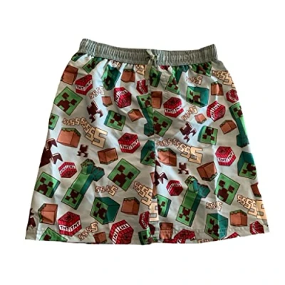 Abbildung von Minecraft Badeshorts Badehose Surfshorts (as3, Numeric, Numeric_134, Regular, grün)