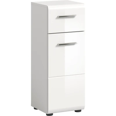 Abbildung von INOSIGN Unterschrank &quot;Florenz, Höhe 80 cm, 1 Tür, Schubkasten&quot;, Türanschlag wechselbar, hochwertige MDF Front, Badschrank, Bad