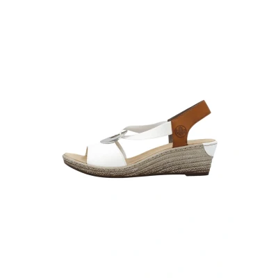 Abbildung von Rieker Keilsandalette, Damen, Größe: 40, Blanc Schuhe