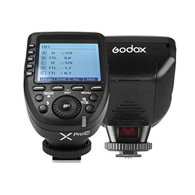 Abbildung von Godox Xpro C 2.4G E TTL II Flash Trigger Blitzauslöser Wireless X System 32 Kanäle 16 Gruppen Unterstützung Autoflash 1/8000s HSS Kompatibel mit Canon EOS Kamera blinkt