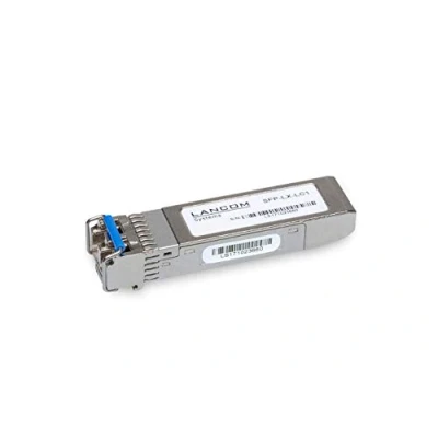 Abbildung von LANCOM SFP LX LC1 Glasfaser Modul, 1000BASE Singlemode Fiber (max. Entfernung 10 km), schwarz, grau