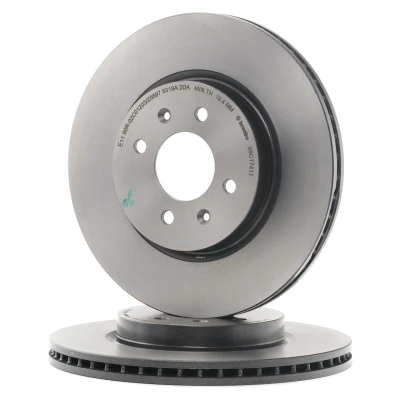 Abbildung von BREMBO COATED DISC LINE 09.C174.11 Bremsscheibe 280 22 4 innenbelüftet beschichtet hochgekohlt mit Schrauben KIA: Rio 3, III Kasten / Schrägheck