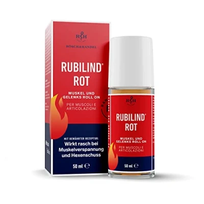 Abbildung von Rubilind rot Muskel und Gelenks Roll on