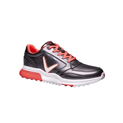 Abbildung von Callaway Golf Aurora Damen Golfschuh, wasserdicht, Holzkohle / Koralle, EU 37