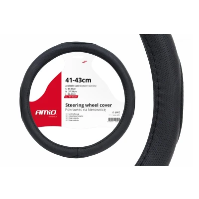 Abbildung von AMiO SWC 09 01367 Lenkradbezug schwarz 41 43 PVC