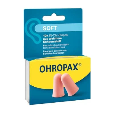 Abbildung von Ohropax Soft Schaumstoff In ohr Stöpsel 10 St