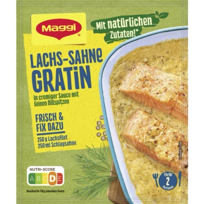 Abbildung von Maggi Fix für Lachs Sahne Gratin
