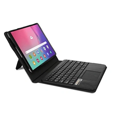 Abbildung von MQ für Galaxy Tab A 10.1 2019 Bluetooth Tastatur Tasche mit Touchpad Samsung Hülle LTE T515 WiFi T510 Deutsch QWERTZ