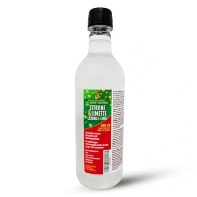 Abbildung von Zero Zitrone Limette Limonadenkonzentrat 1 Flasche 500 ml ergibt 12,5 Liter ohne Zucker für Wassersprudler Softdrink Fertiggetränk kalorienarm Konservierungsstoffe