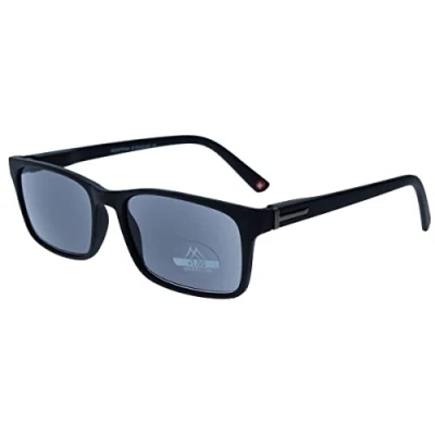 Abbildung von Montana sonnenbrille unisex rechteckig schwarz (MR73S) Stärke +1,50
