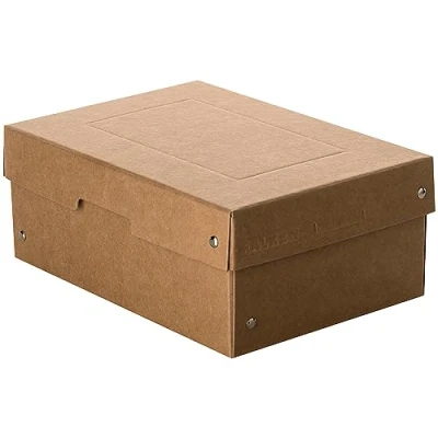 Abbildung von Original Falken PureBox Nature. Made in Germany. 100 mm hoch DIN A5. Aufbewahrungsbox mit Deckel aus stabilem Karton Vegan Geschenkbox Transportbox Schachtel Allzweckbox