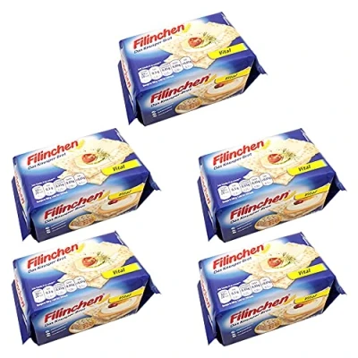 Abbildung von 5er Pack Filinchen Das Knusper Brot Vital 5 x 75 g Snack zuckerarm laktosefrei natriumarm