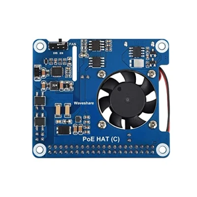 Abbildung von Waveshare PoE HAT (C) for Raspberry Pi 3B+/4B, 802.3af/at Power Sourcing Equipment Required