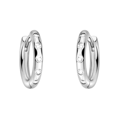 Abbildung von SOFIA MILANI Damen Ohrringe 925 Silber mit Zirkonia Steinen Creole E2950