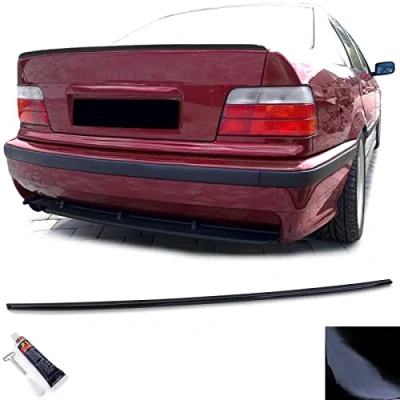Abbildung von Sport Heckspoiler Lippe Schwarz Glanz passend für BMW 3er E36 Limousine 90 98