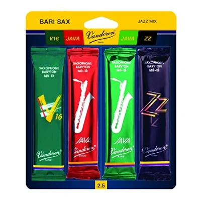 Abbildung von Vandoren SRMIXB25 Jazz Mix Karte, Bari Saxophon Stärke 2,5