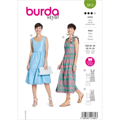 Abbildung von Kleid Burda 5813 36 46