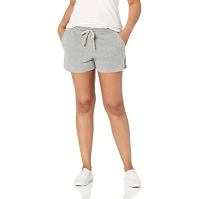 Abbildung von Amazon Essentials Damen Fleeceshorts, Hellgrau Meliert, XL