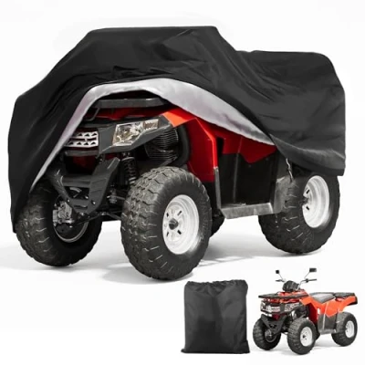 Abbildung von XXXL Quad ATV Abdeckplane 250 * 110 120cm Fahrzeug Abdeckung Outdoor Schutzhülle für Geländefahrzeuge Fahrzeuge Fahrrad Motorrad Regendicht Wasserdicht Staubdicht Winddicht Schneedicht