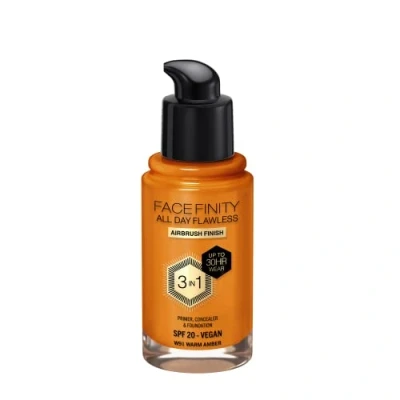 Abbildung von Max Factor Facefinity 3in1 All Day Flawless Liquid Foundation, LSF 20 91 Warm Amber, 30 ml