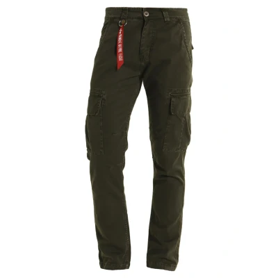 Abbildung von Alpha Industries Agent Jeans Relaxed Fit, Herren, Größe: 30, Black oliv