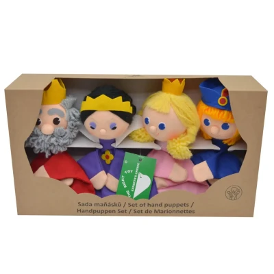 Abbildung von Set Handpuppen K&ouml;nigsfamilie, in Geschenkbox im 4er