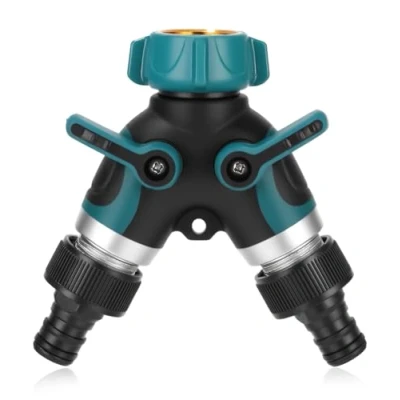 Abbildung von Cexovo Garten Wasserhahn Verteiler 2 Wege Wasser 3/4 Zoll Wasseranschluss Verteiler,Schlauchverteiler Gartenbewässerung,Gartenschlauch Verteiler,Wasseranschluss 2fach Adapter Garden