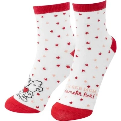 Abbildung von Sheepworld Zaubersocken Motiv &quot;Ich geb&quot; Damensocken in Herzform gepresst, Größe 36 40 Geschenk Liebe, Valentinstag, für Sie 48531