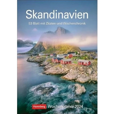 Abbildung von Skandinavien Wochenplaner 2024. Praktischer Foto Kalender mit traumhaften Aufnahmen und Platz für Organisatorisches. Terminkalender Zitaten ... 53 Blatt Wochenchronik