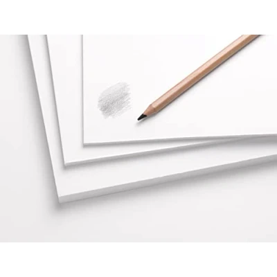 Abbildung von Clairefontaine 975386C Packung mit 6 Bogen Schaumkarton Graffic, DIN A4 3mm, ideal für Dekorationen, Einrahmungen, der Konstruktion von Modellen, Weiß, 1 Pack