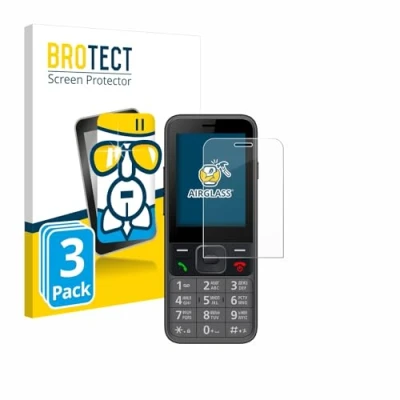 Abbildung von BROTECT Schutzglas für Panasonic KX TF200 (3 Stück) Schutzfolie Panzer Folie Glas [Extrem Kratzfest 9H, Anti Fingerprint, Ultra Transparent]