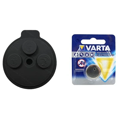 Abbildung von Smart Autoschlüssel Tastenfeld Gummi Pad Erstaz 450 451 Fortwo Forfour +Batterie