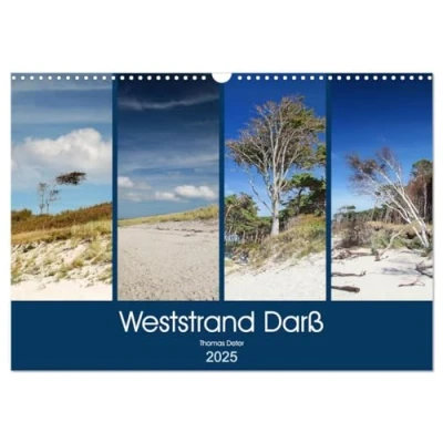 Abbildung von Weststrand Darß (Wandkalender 2025 DIN A3 quer), CALVENDO Monatskalender